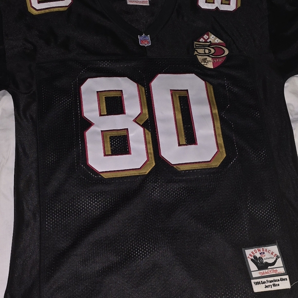 100% Authentic Mitchell And Ness Jerry Rice Throwback Jersey